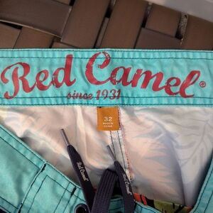 Men's Red Camel Aqua Board Shorts